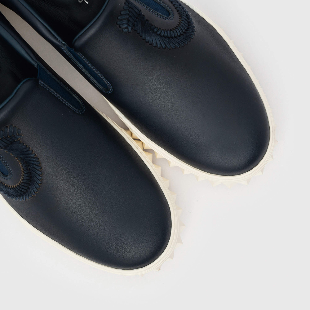 Слипоны Salvatore Ferragamo синий - купить в Харькове, Днепре